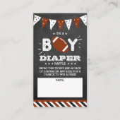 Das ist ein Junge! Fußball-Baby-Duschdusche Windel Begleitkarte (Vorderseite)