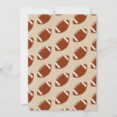 Das ist ein Junge! Fußball-Kinderdusche Einladung (Rückseite)