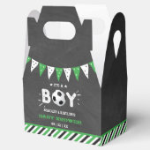 Das ist ein Junge! Fußball-Kinderdusche Geschenkschachtel (Geöffnet)