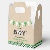 Das ist ein Junge! Fußball-Kinderdusche Geschenkschachtel (Geöffnet)