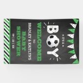 Das ist ein Junge! Fußball-Thema Baby-Dusche Willk Banner (Horizontal)