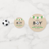 Das ist ein Junge! Fußball-Thema Co-ed Baby Dusche Konfetti (Vorderseiten)