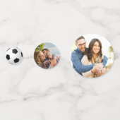 Das ist ein Junge! Fußball-Thema Co-ed Baby Dusche Konfetti (Rückseiten)