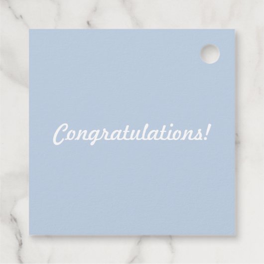 Das ist ein Junge! Geschenkanhänger (Rückseite)