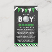 Das ist ein Junge! Golf Themed Baby Dusche Buchung Begleitkarte (Vorderseite)