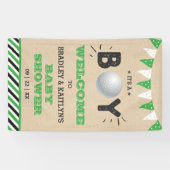 Das ist ein Junge! Golf Themed Baby Dusche Willkom Banner (Horizontal)