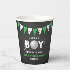 Das ist ein Junge! Golf Themed Co-Babydusche Pappbecher