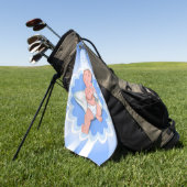 Das ist ein Junge! Golfhandtuch (Gras)