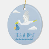 Das ist ein Junge! Keramik Ornament (Links)