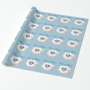Das ist ein Junge! Mama Sheep Geschenkpapier