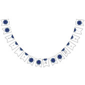 Das ist ein Junge! Mandala in dunkelblau Wimpelkette (Alle)