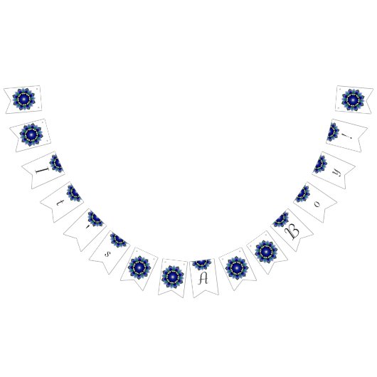 Das ist ein Junge! Mandala in dunkelblau Wimpelkette (Alle)