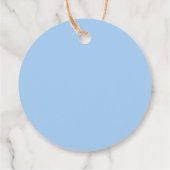 Das ist ein Junge! Moderne Blue Baby-Ankündigung Geschenkanhänger (Rückseite)