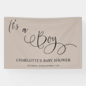 Das ist ein Junge! Moderne Minimal Calligraphy Bab Banner (Horizontal)