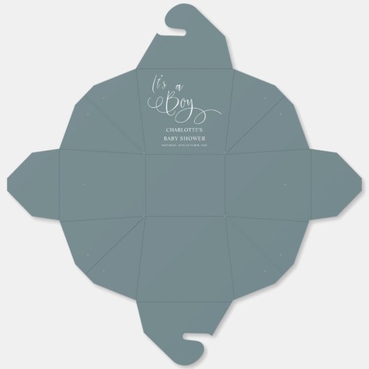 Das ist ein Junge! Moderne Minimal Calligraphy Bab Geschenkschachtel (Ungefaltet)