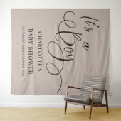 Das ist ein Junge! Moderne Minimal Calligraphy Bab Wandteppich (Beispiel (Horizontal))