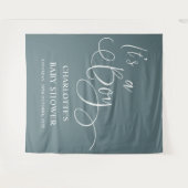 Das ist ein Junge! Moderne Minimal Calligraphy Bab Wandteppich (Vorderseite (Horizontal))