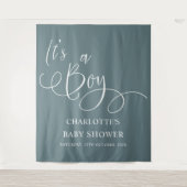 Das ist ein Junge! Moderne Minimal Calligraphy Bab Wandteppich (Vorderseite)