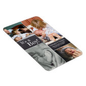 Das ist ein Junge! Multi Foto Collage Second Baby Magnet (Rechte Seite)