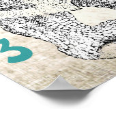 Das ist ein Junge! New Baby Rhinoceros Poster (Ecke)