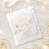 Das ist ein Junge! Niedlich Brown Gingham Notedry  Geschenktütchen (Ausgeschnitten)