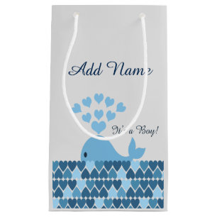 Das ist ein Junge! Niedlicher Wal Kleine Geschenktüte