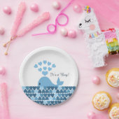 Das ist ein Junge! Niedlicher Wal Pappteller (Party)