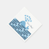 Das ist ein Junge! Niedlicher Wal Serviette (Ecke)