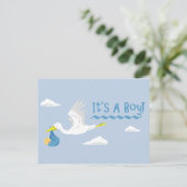 Das ist ein Junge! Postkarte (Stehend Vorderseite)