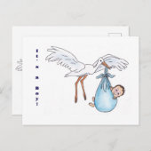 Das ist ein Junge! Postkarte (Vorne/Hinten)