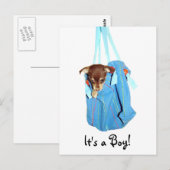 Das ist ein Junge! Postkarte (Vorne/Hinten)