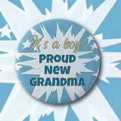 Das ist ein Junge! Proud Oma Button