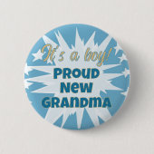 Das ist ein Junge! Proud Oma Button (Vorderseite)