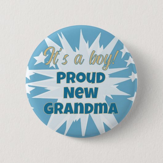 Das ist ein Junge! Proud Oma Button (Vorderseite)