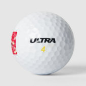 Das ist ein Junge! Rote Herzen Golfball (Logo)