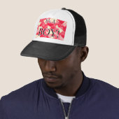 Das ist ein Junge! Rote Herzen Truckerkappe (Beispiel)