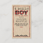 Das ist ein Junge! Rustikale Karierte Lumberjack B Begleitkarte (Vorderseite)