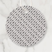 Das ist ein Junge! Rustikale Karierte Lumberjack B Geschenkanhänger (Rückseite)