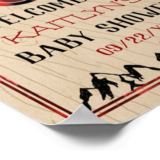 Das ist ein Junge! Rustikale Karierte Lumberjack B Poster (Ecke)