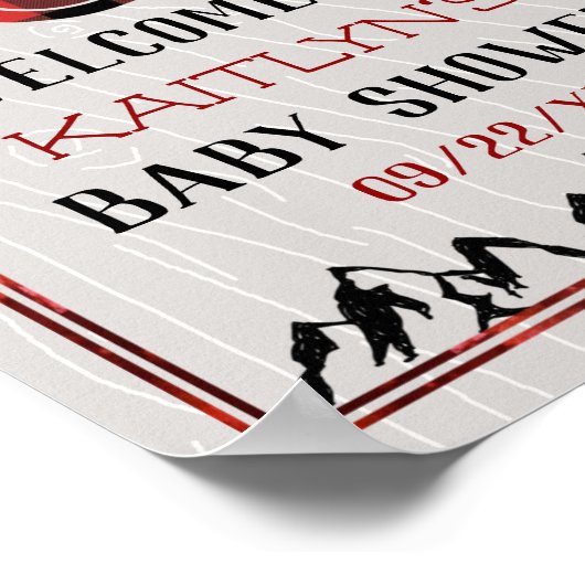 Das ist ein Junge! Rustikale Karierte Lumberjack B Poster (Ecke)