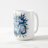 Das ist ein Junge! Schnuller & Peonies Baby Duschg Kaffeetasse (VorderseiteRechts)