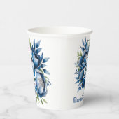 Das ist ein Junge! Schnuller- und Peonies-Babydusc Pappbecher (Rechts)