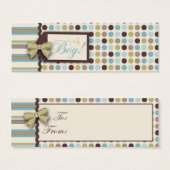 Das ist ein Junge! Skinny Gift Tag (Vorne & Hinten)