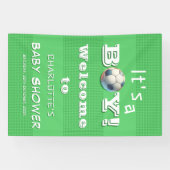 Das ist ein Junge! Sport Football Baby Dusche Banner (Horizontal)