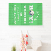 Das ist ein Junge! Sport Football Baby Dusche Banner (InSitu)