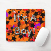 Das ist ein Junge! Stars Orange Mousepad (Mit Mouse)