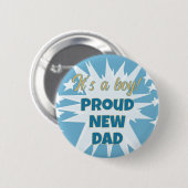 Das ist ein Junge! Stolz neuer Dad Button (Vorne & Hinten)