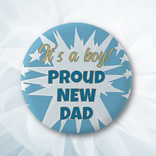 Das ist ein Junge! Stolz neuer Dad Button