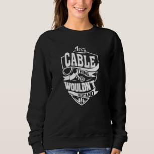 Das ist ein KABELFALL Sweatshirt