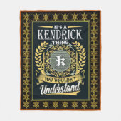 Das ist ein Kendrick, das man nicht verstehen konn Fleecedecke (Vorderseite)